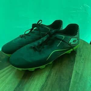 Roma kids Black and Green soccer cleats